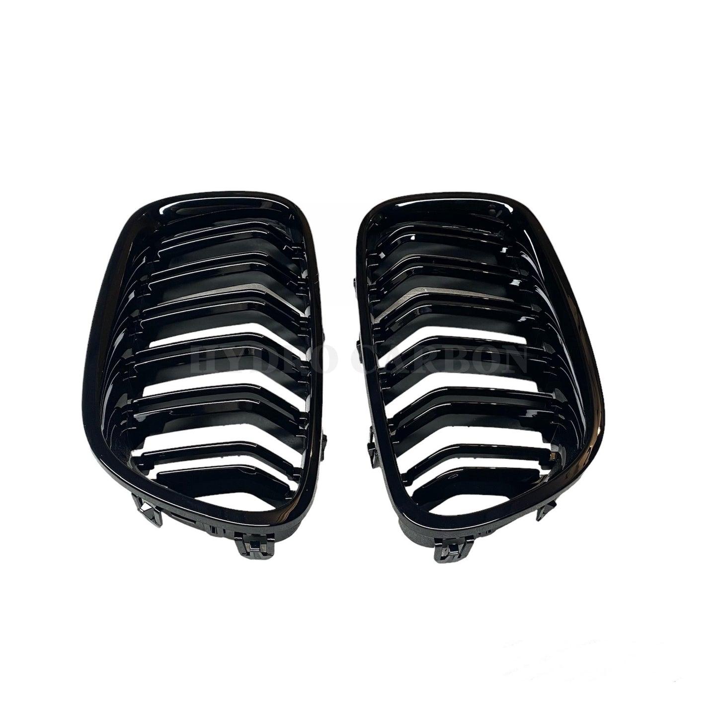 BMW 5 SERIES F10 CARBON FIBER/ GLOSS BLACK DOUBLE SLAT GRILLS