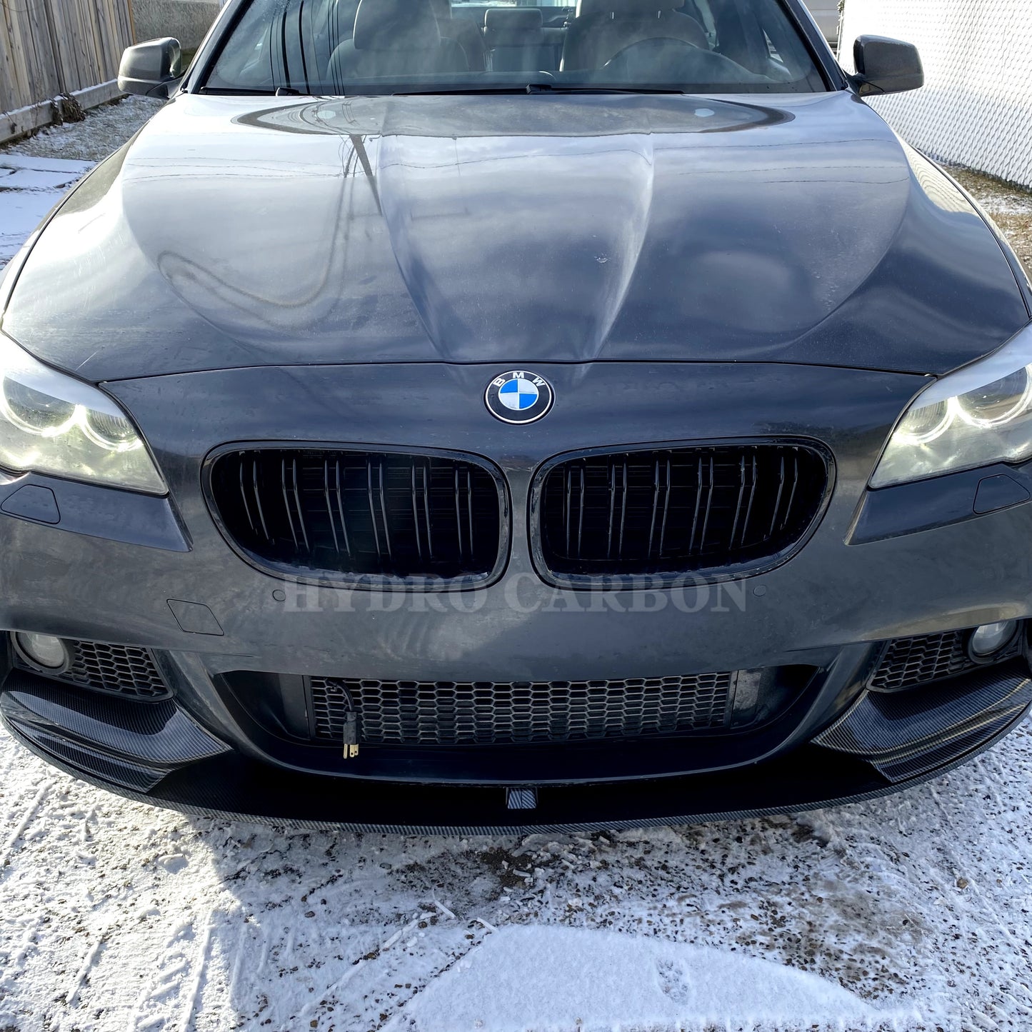 BMW 5 SERIES F10 CARBON FIBER/ GLOSS BLACK DOUBLE SLAT GRILLS