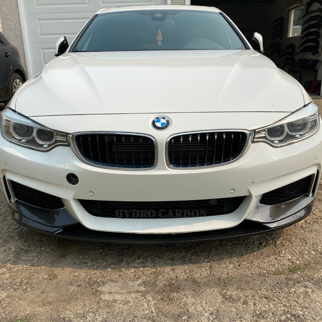 BMW 4 SERIES F36 F33 F32 CARBON FIBER FRONT BUMPER LIP