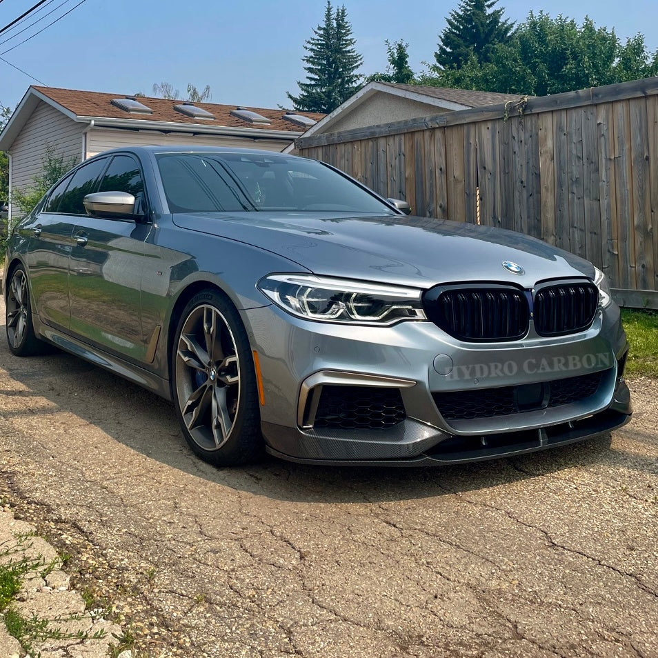 BMW 5 SERIES G30 CARBON FIBER M PERFORMANCE STYLE FRONT LIP