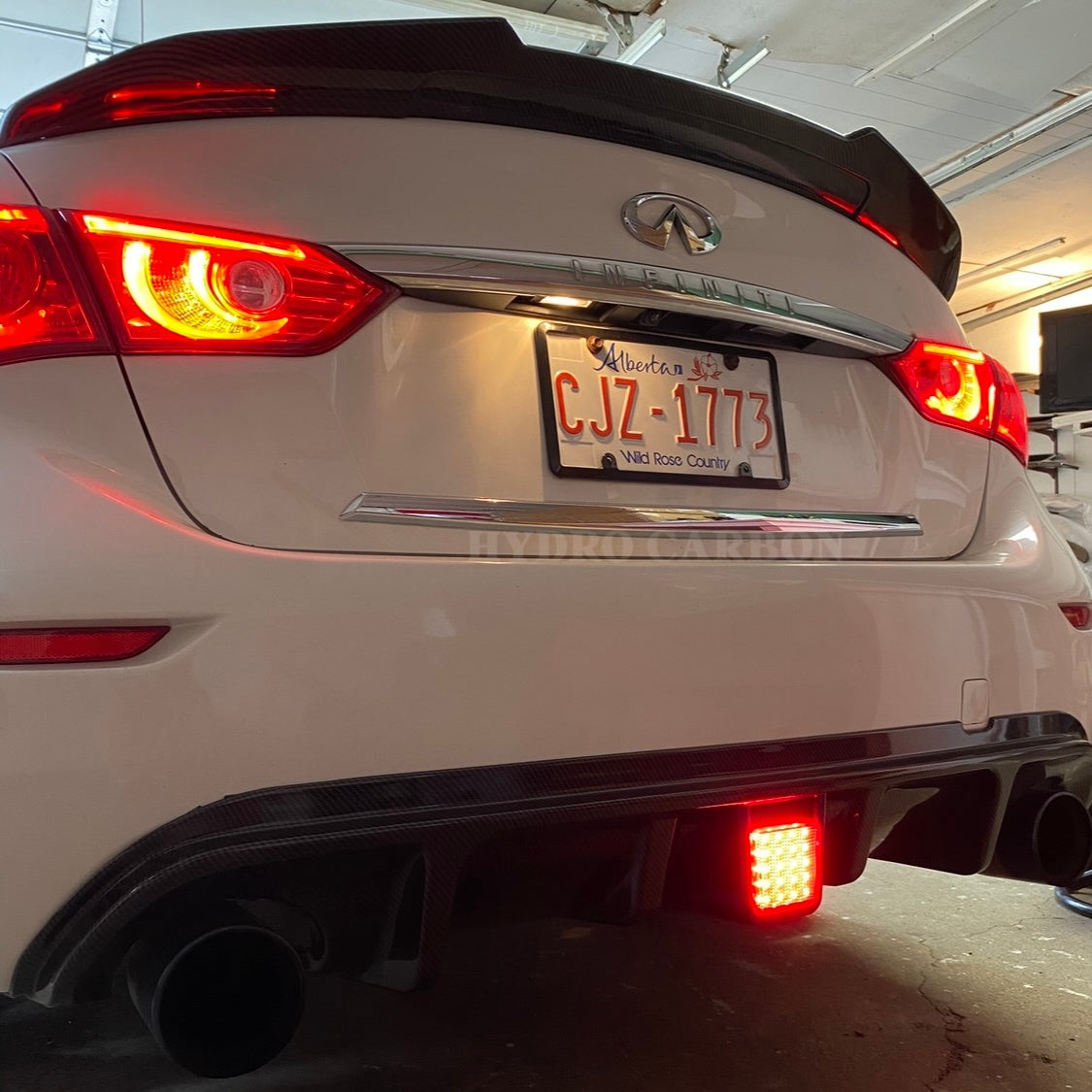 INFINITI Q50 CARBON FIBER HIGH KICK PSM STYLE TRUNK SPOILER