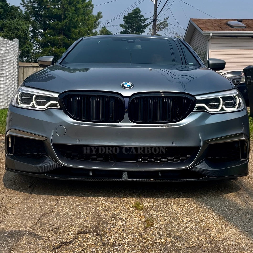 BMW 5 SERIES G30 CARBON FIBER M PERFORMANCE STYLE FRONT LIP