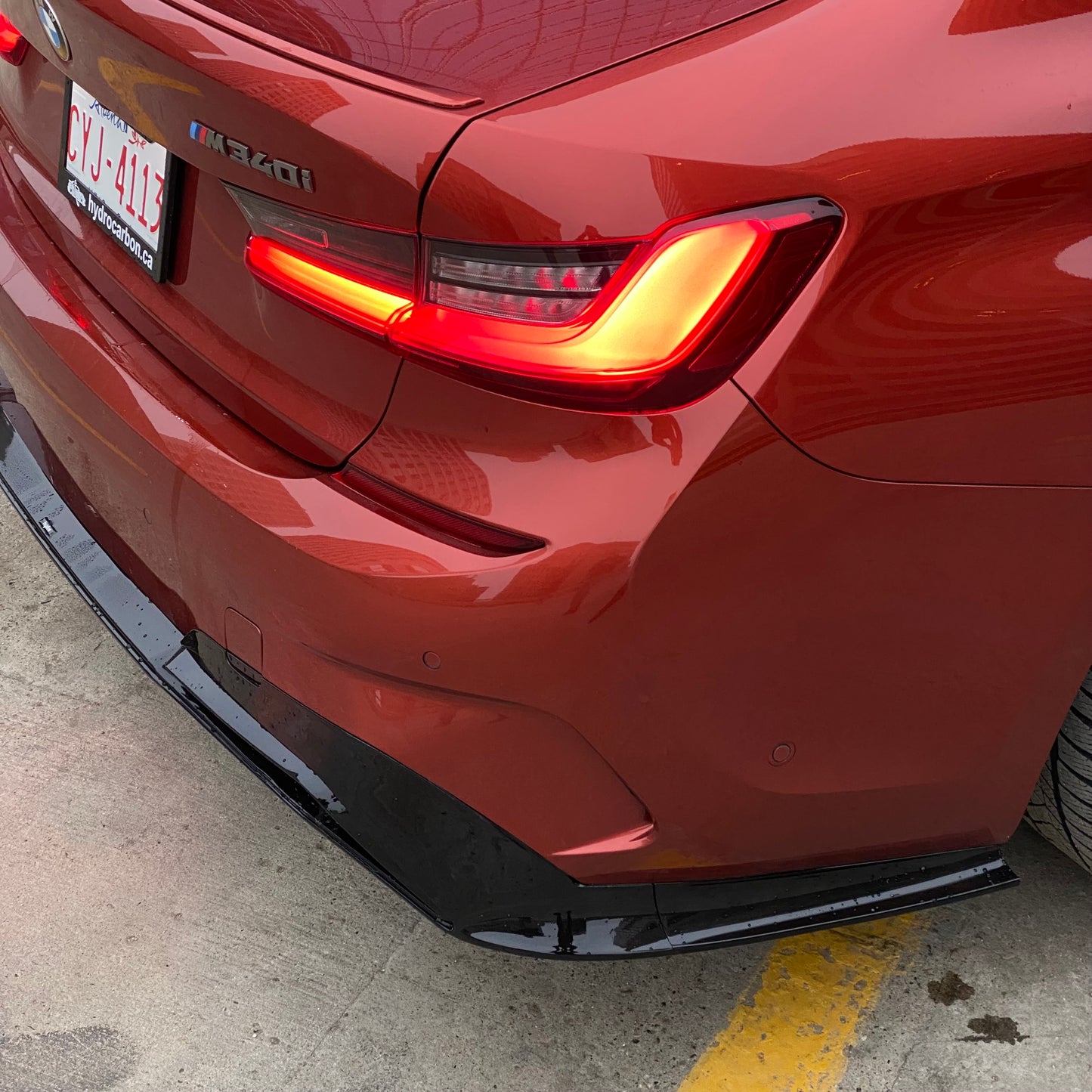 BMW 3 Series G20 Pre-LCI F1 Rear Diffuser with LED Brake Light
