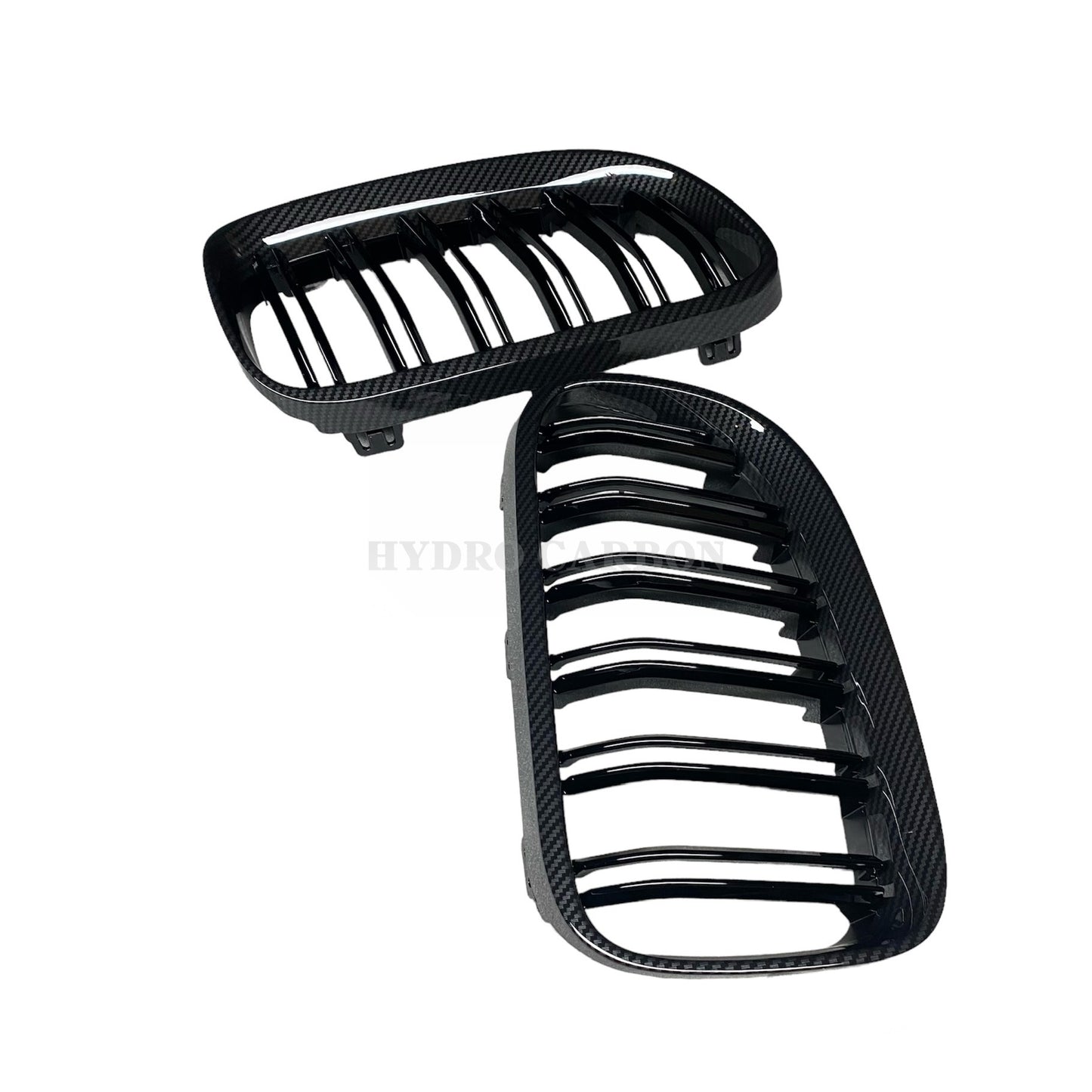 BMW 3 SERIES COUPE E92 CARBON FIBER DOUBLE SLATS FRONT GRILLS