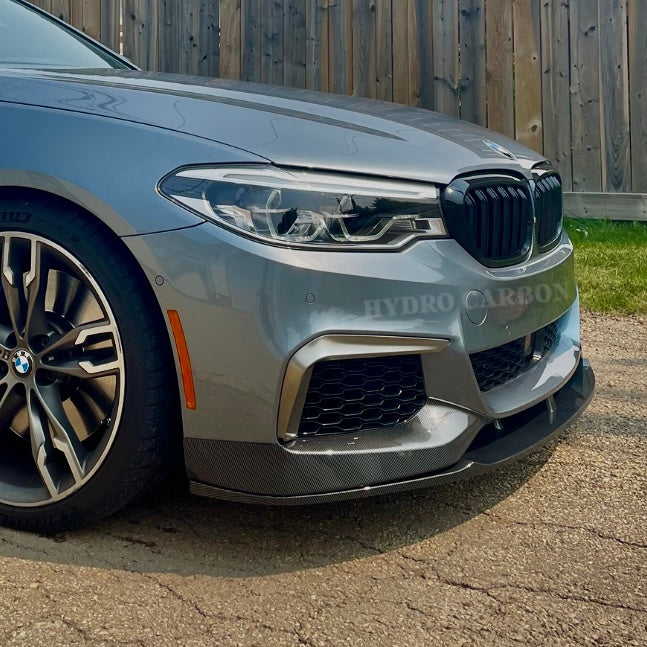 BMW 5 SERIES G30 CARBON FIBER M PERFORMANCE STYLE FRONT LIP