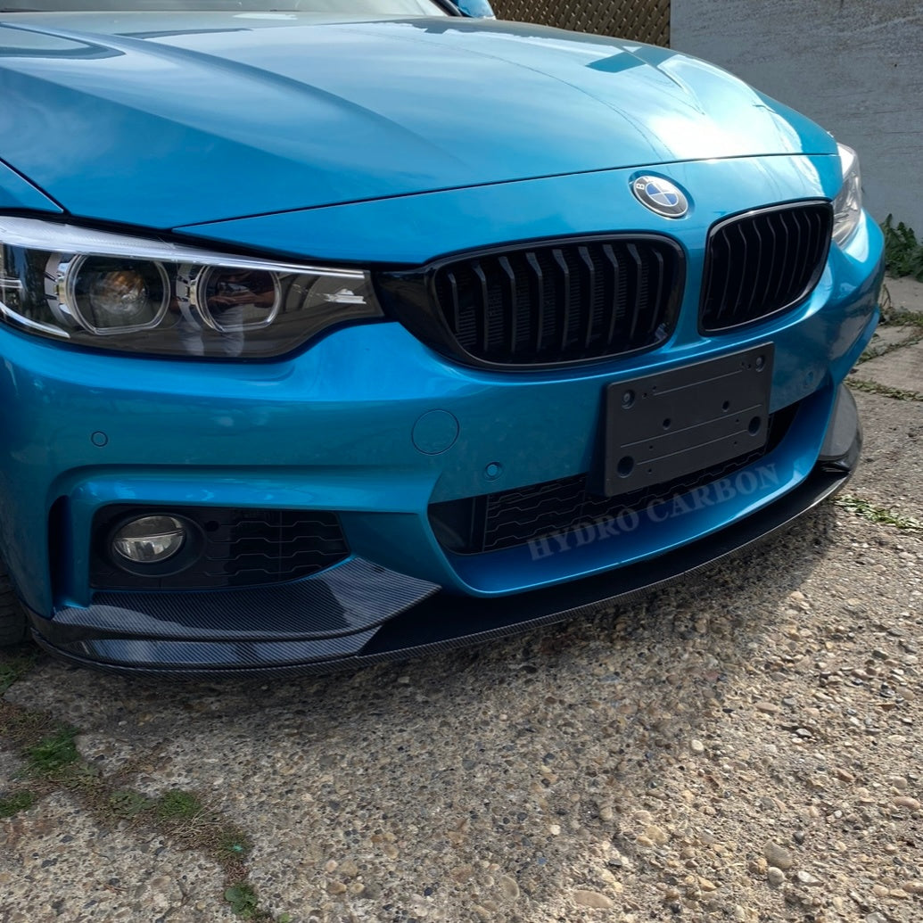 BMW 4 SERIES F36 F33 F32 CARBON FIBER FRONT BUMPER LIP