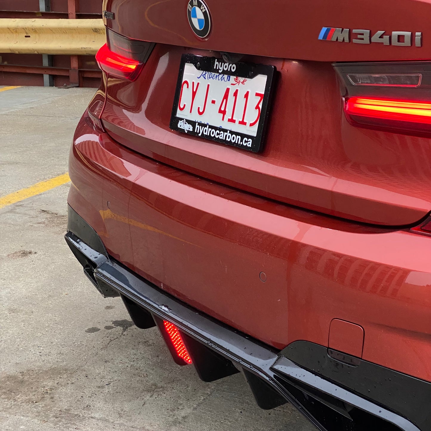 BMW 3 Series G20 Pre-LCI F1 Rear Diffuser with LED Brake Light