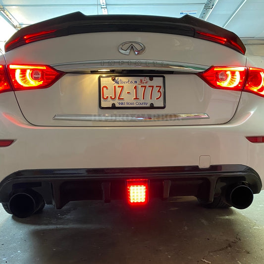 INFINITI Q50 CARBON FIBER HIGH KICK PSM STYLE TRUNK SPOILER