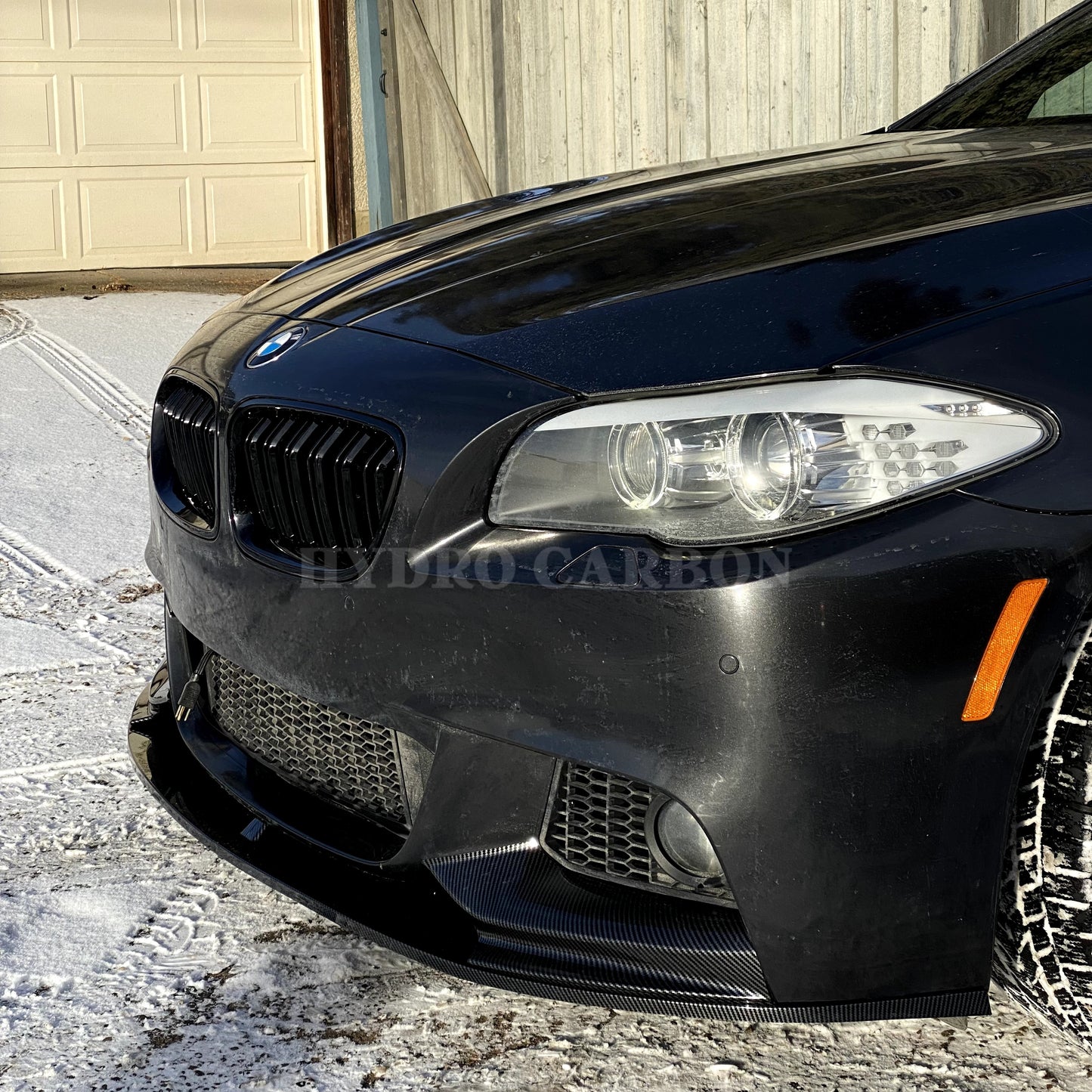 BMW 5 SERIES F10 CARBON FIBER/ GLOSS BLACK DOUBLE SLAT GRILLS