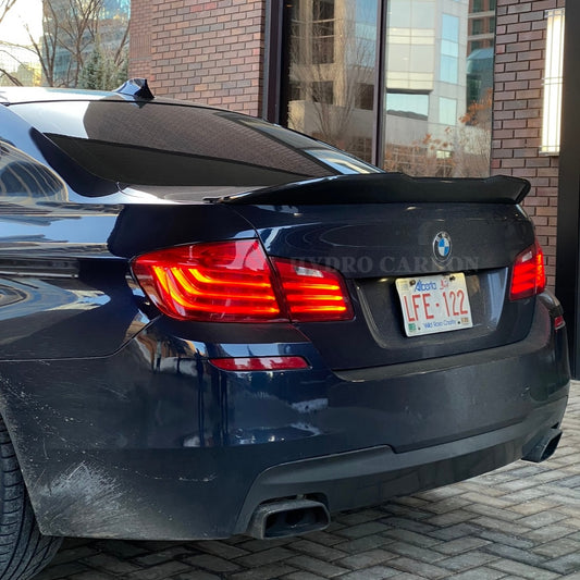 BMW 5 SERIES F10 CARBON FIBER PSM STYLE TRUNK SPOILER