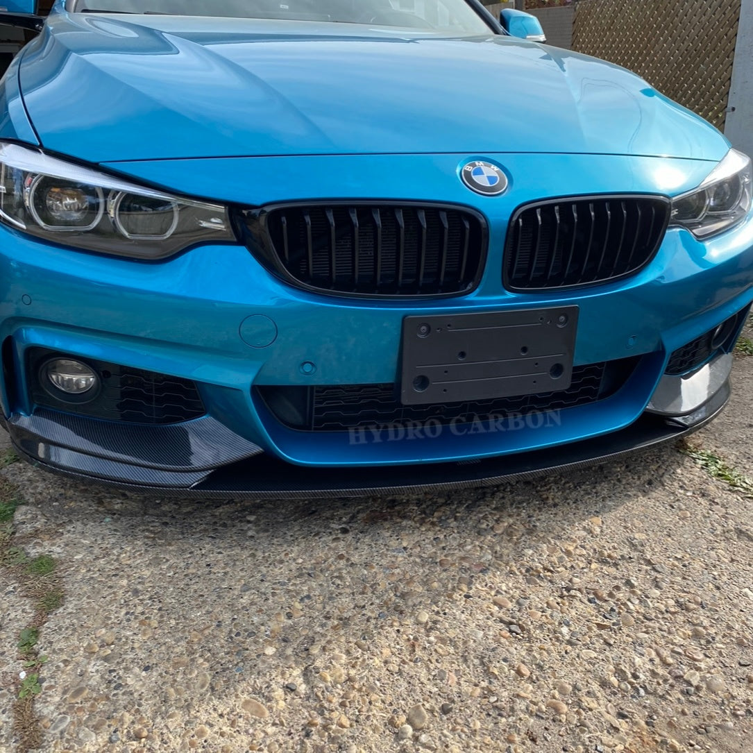 BMW 4 SERIES F36 F33 F32 CARBON FIBER FRONT BUMPER LIP