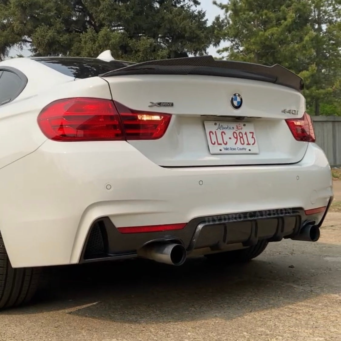 BMW 4 SERIES F36 F33 F32 CARBON FIBER REAR BUMPER DIFFUSER