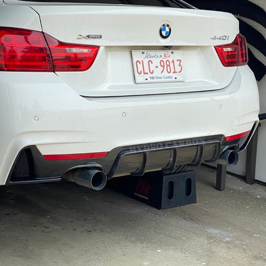 BMW 4 SERIES F36 F33 F32 CARBON FIBER REAR BUMPER DIFFUSER