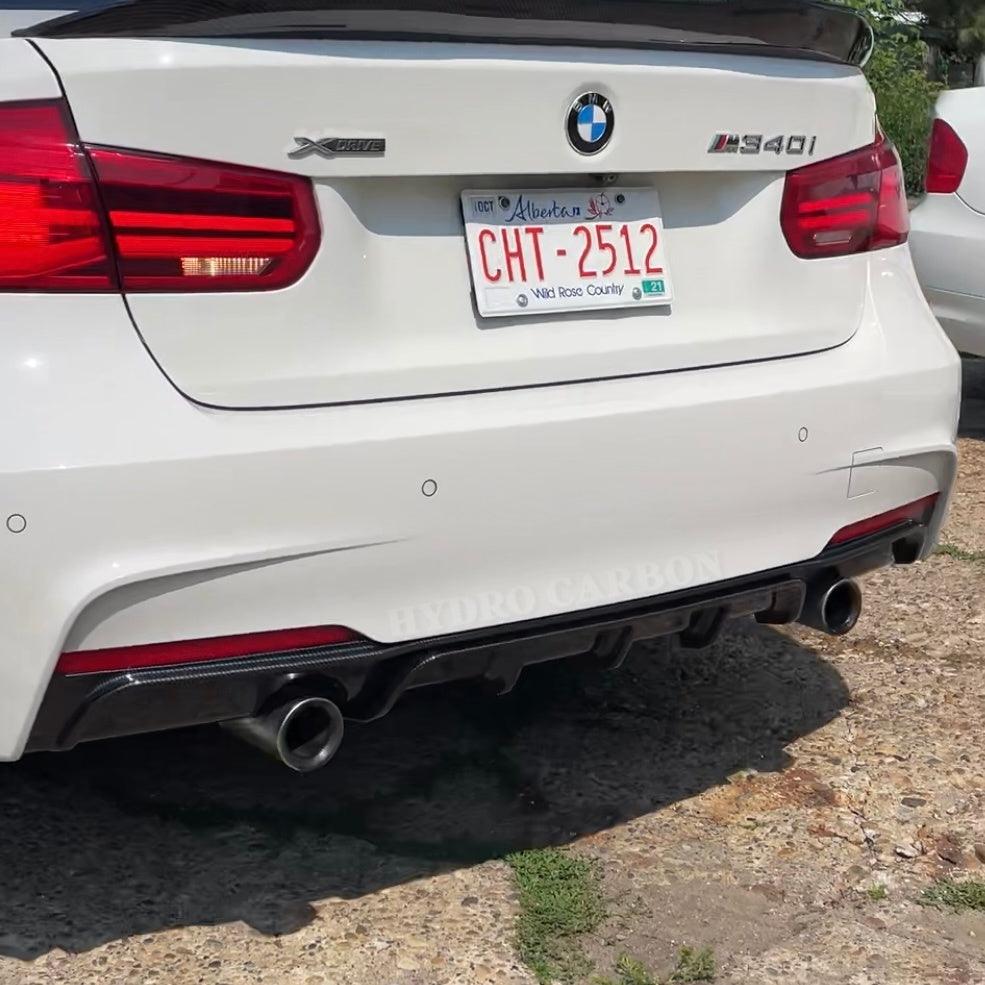 BMW 3 SERIES SEDAN F30 F31 M SPORT CARBON FIBER REAR DIFFUSER