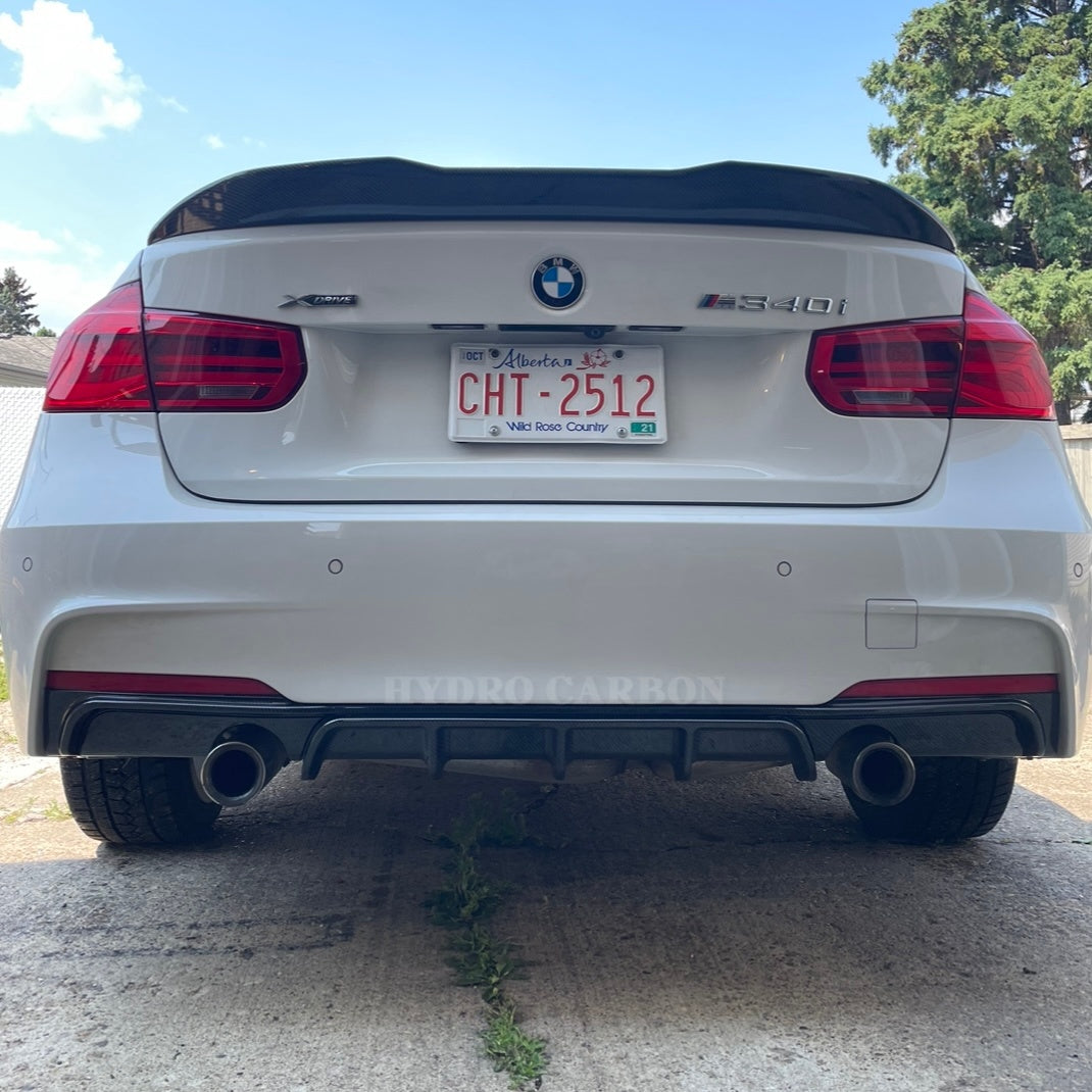 BMW 3 SERIES SEDAN F30 F31 M SPORT CARBON FIBER REAR DIFFUSER