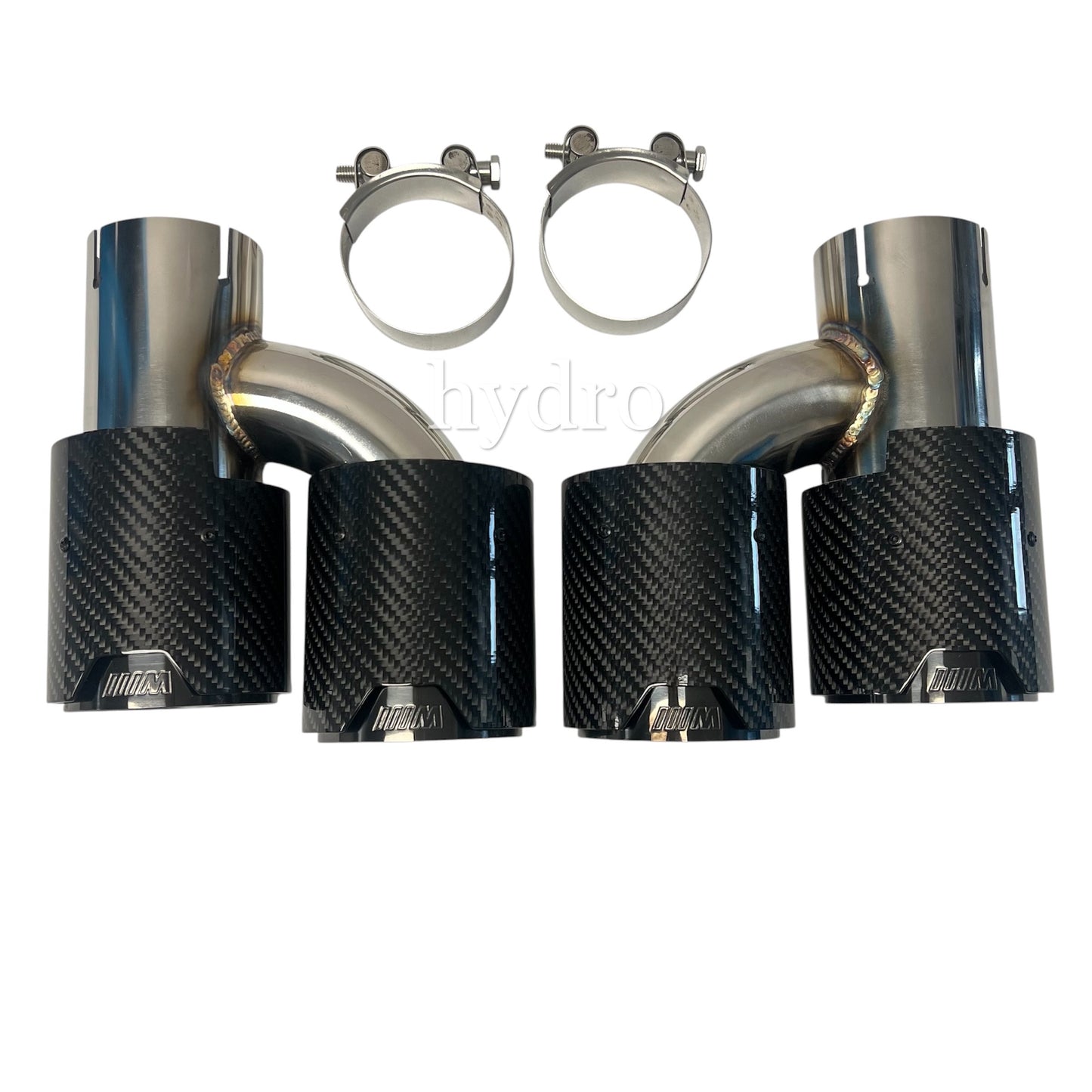 BMW 5 Series F10 dry carbon fiber quad exhaust tips