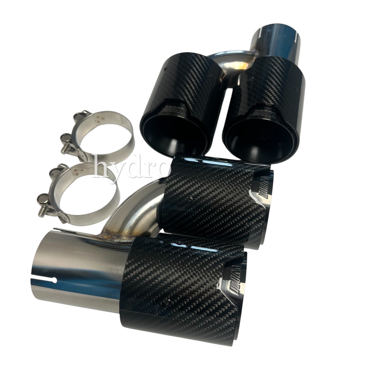 BMW 5 Series F10 dry carbon fiber quad exhaust tips