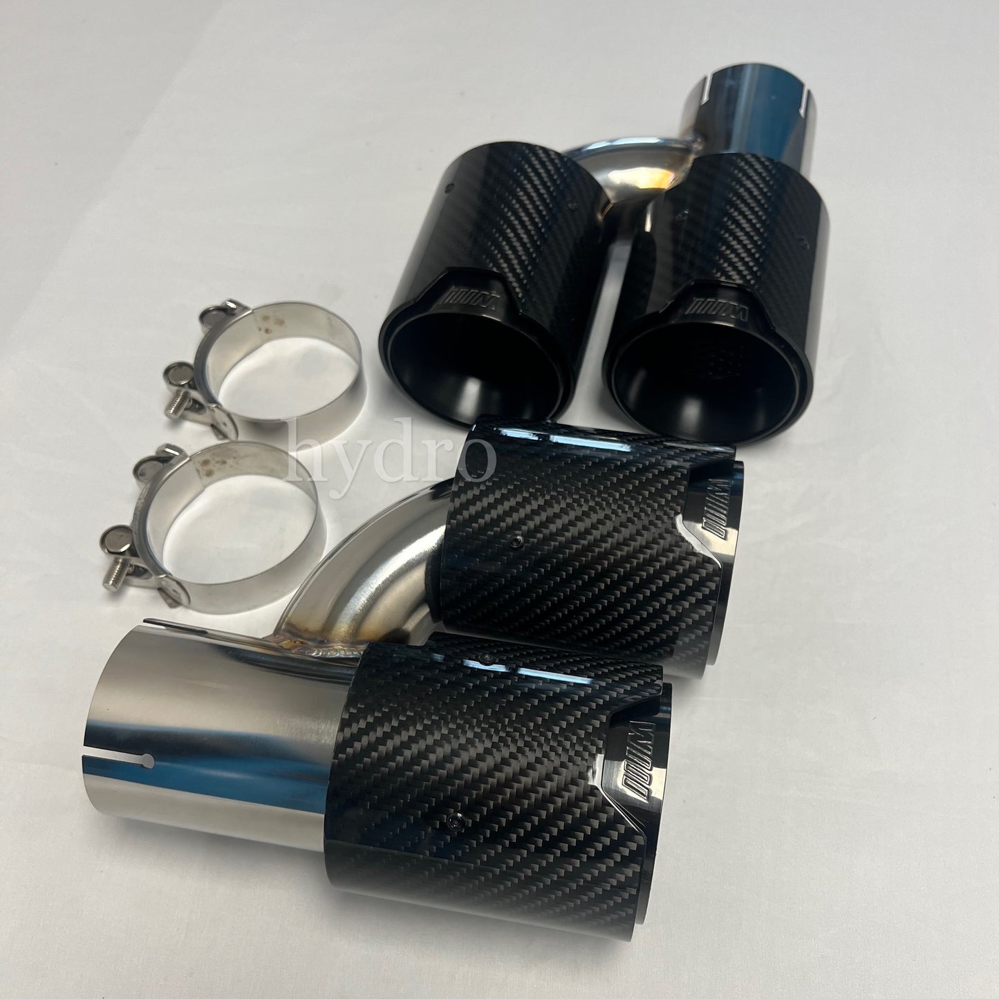BMW 5 Series F10 dry carbon fiber quad exhaust tips