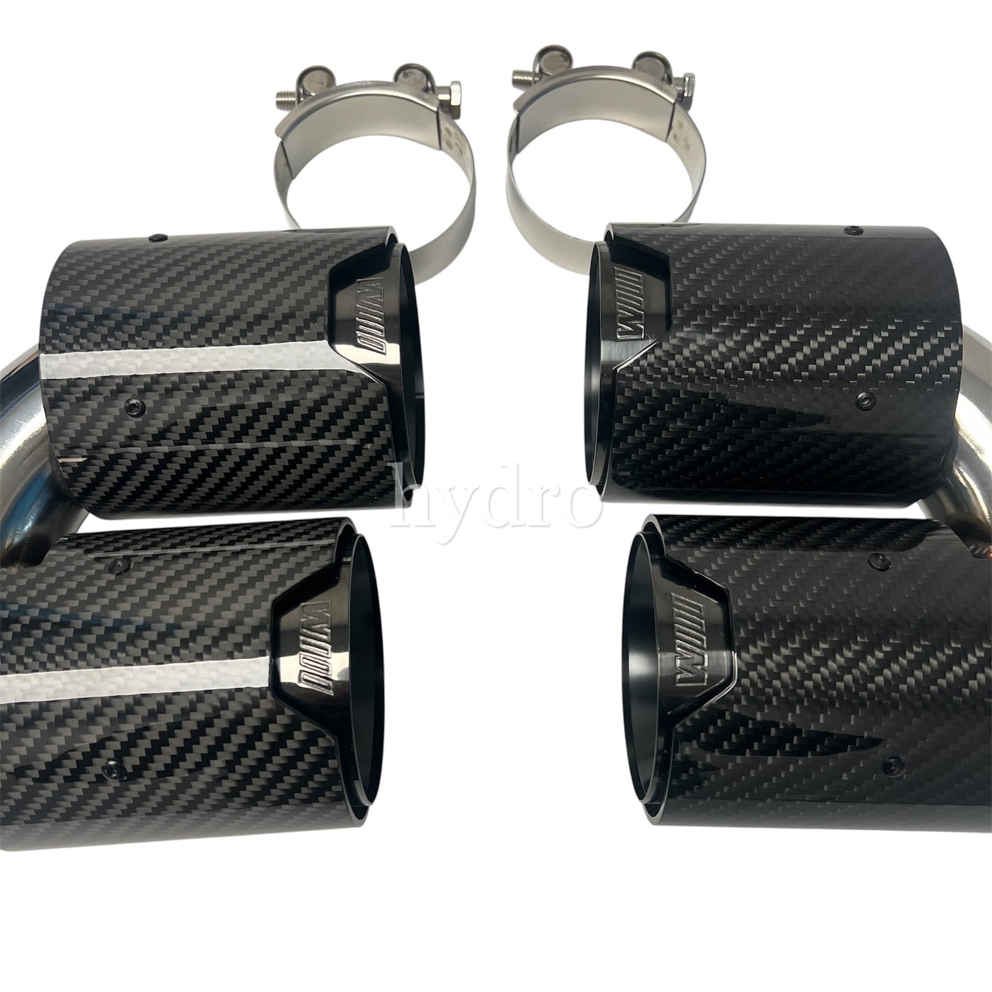 BMW 5 Series F10 dry carbon fiber quad exhaust tips