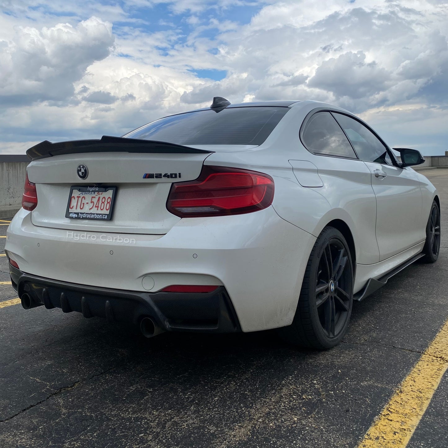 BMW 2 SERIES F22 CARBON FIBER PSM TRUNK SPOILER