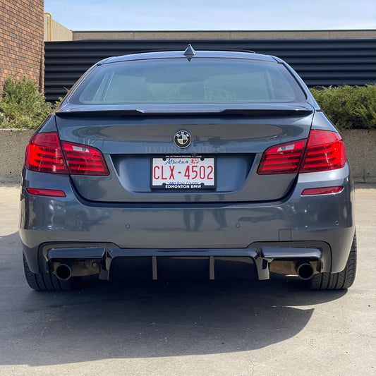 BMW F10 5 SERIES CARBON FIBER M5 STYLE REAR BUMPER DIFFUSER