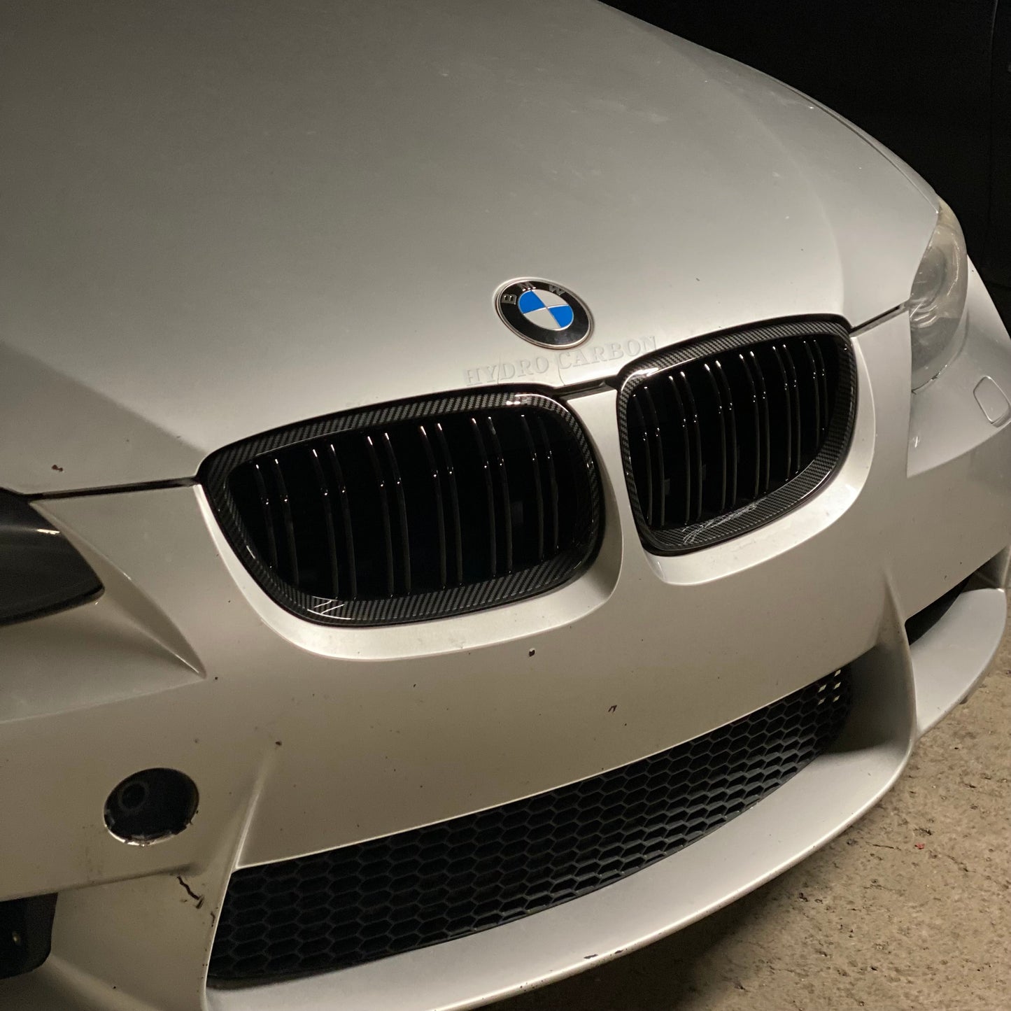 BMW 3 SERIES COUPE E92 CARBON FIBER DOUBLE SLATS FRONT GRILLS