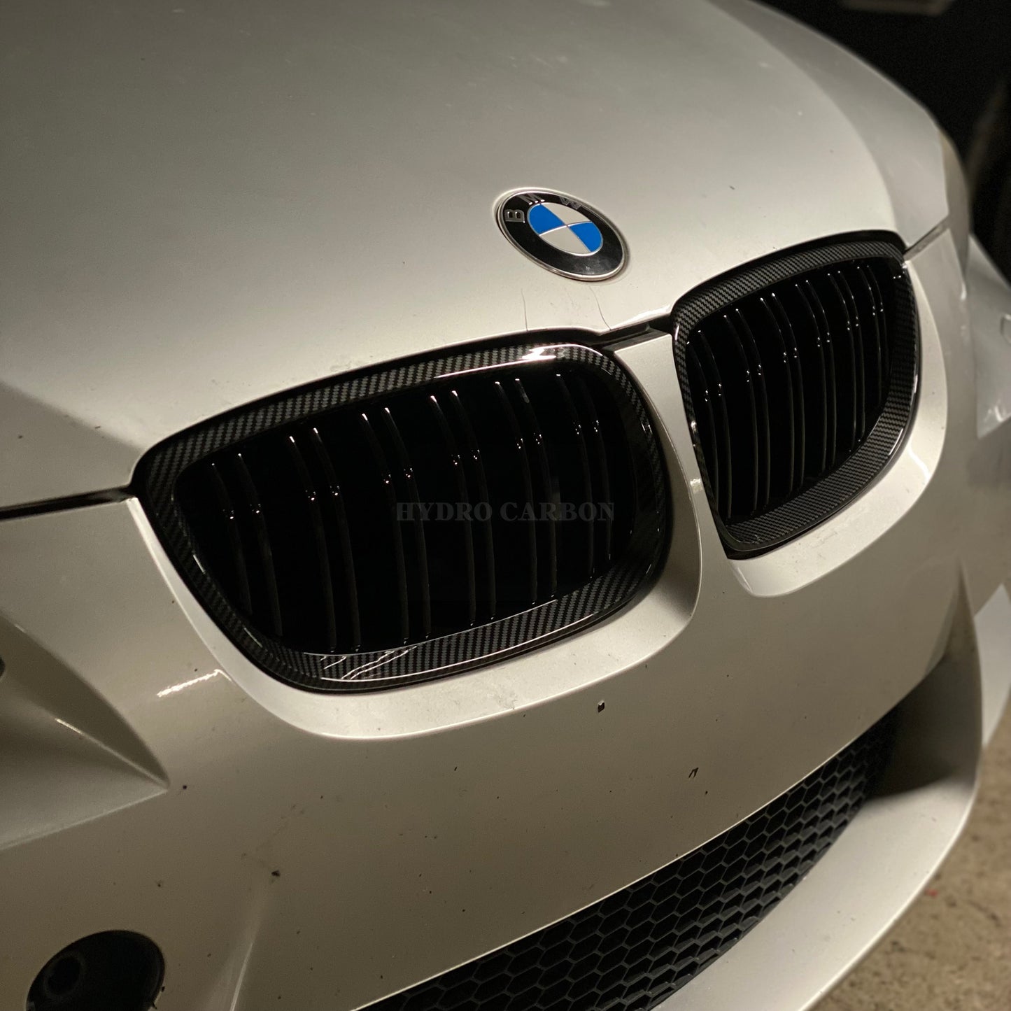 BMW 3 SERIES COUPE E92 CARBON FIBER DOUBLE SLATS FRONT GRILLS